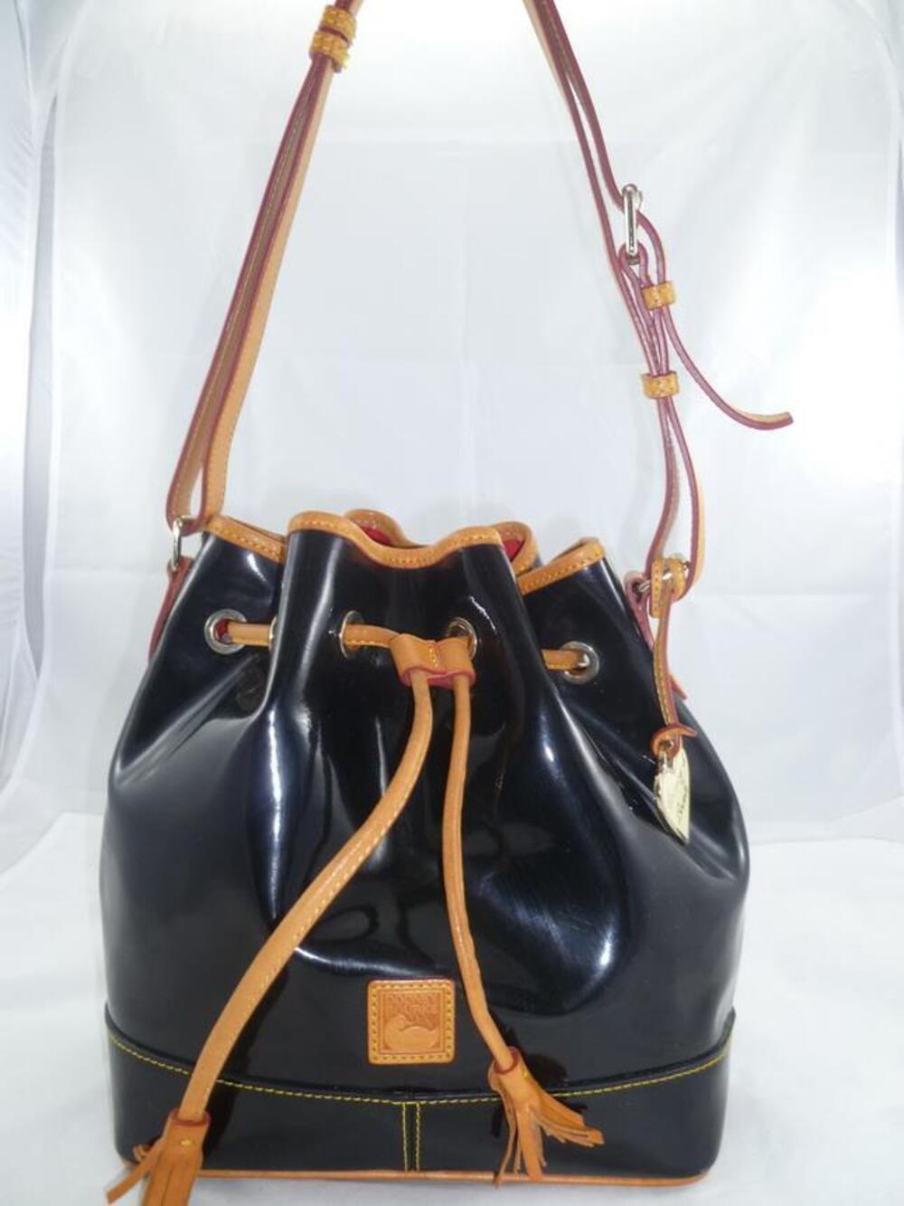 DOONEY & BOURKE USED PVC DRAWSTRING CONVERTIBLE CROSSBODY BUCKET BAG HATTIE